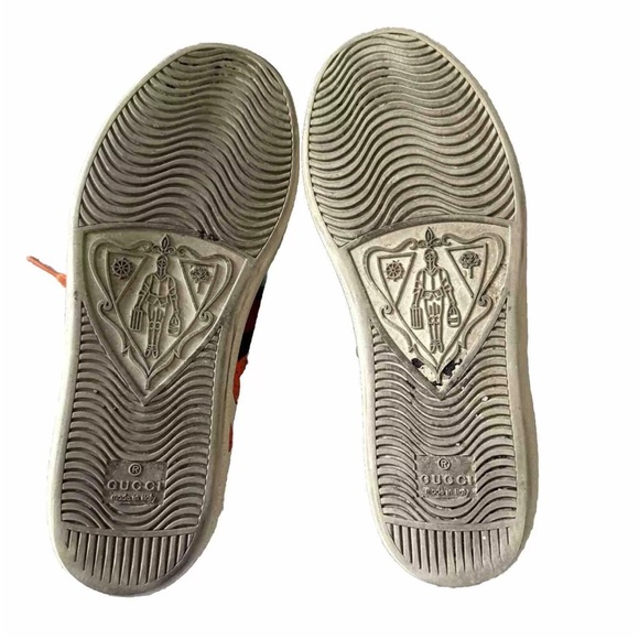 Gucci Ace Strawberry Leather Sneakers Size 36.5 - Picture 6 of 7